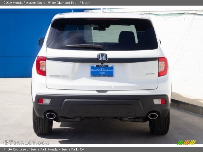 White Diamond Pearl / Black 2019 Honda Passport Sport
