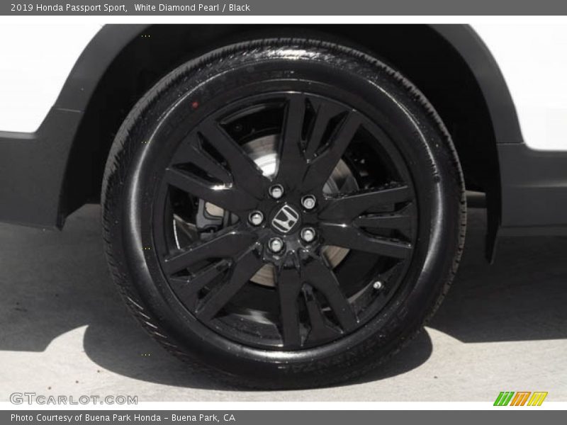 White Diamond Pearl / Black 2019 Honda Passport Sport