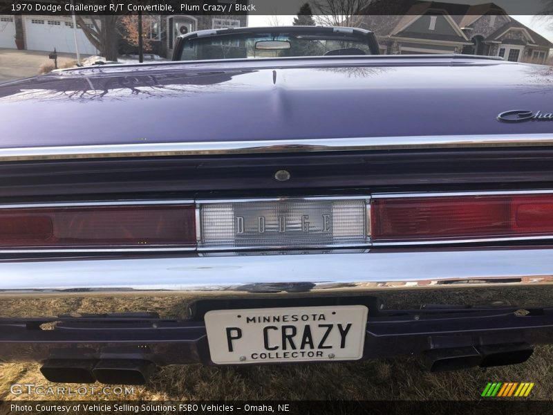 Plum Crazy / Black 1970 Dodge Challenger R/T Convertible