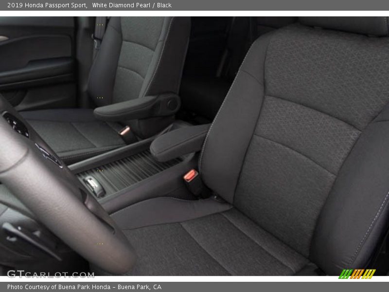 White Diamond Pearl / Black 2019 Honda Passport Sport