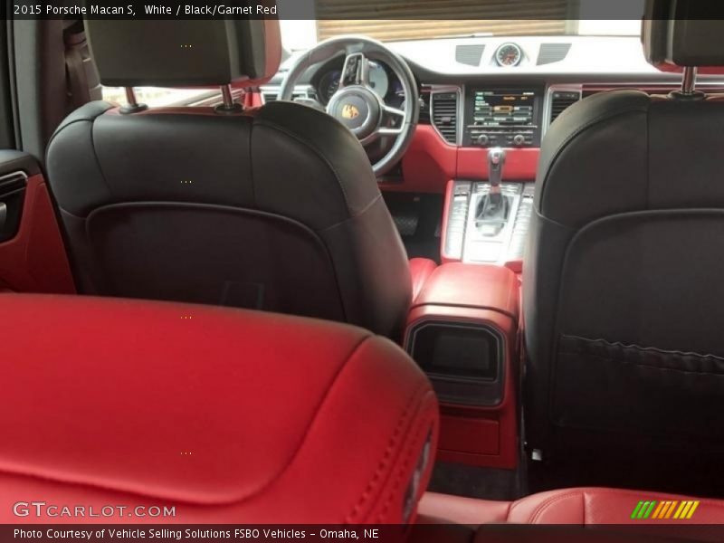 White / Black/Garnet Red 2015 Porsche Macan S