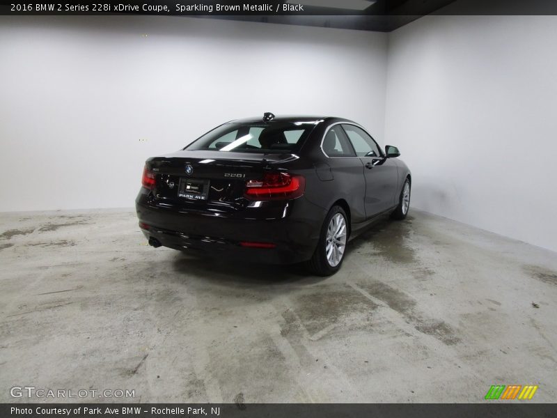 Sparkling Brown Metallic / Black 2016 BMW 2 Series 228i xDrive Coupe
