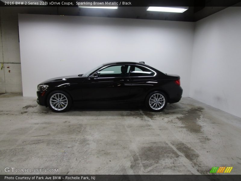 Sparkling Brown Metallic / Black 2016 BMW 2 Series 228i xDrive Coupe