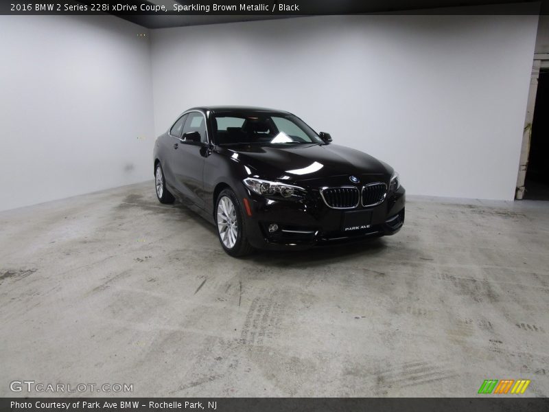 Sparkling Brown Metallic / Black 2016 BMW 2 Series 228i xDrive Coupe