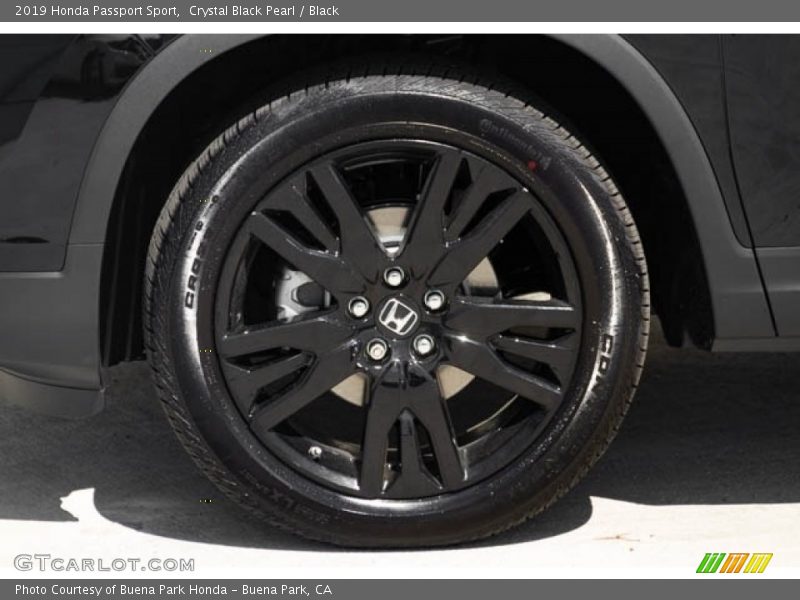 Crystal Black Pearl / Black 2019 Honda Passport Sport