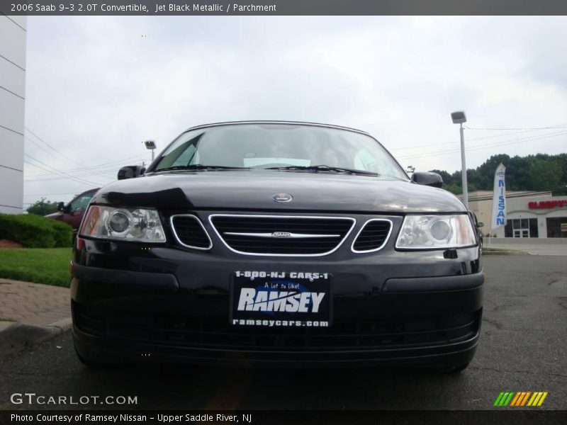 Jet Black Metallic / Parchment 2006 Saab 9-3 2.0T Convertible