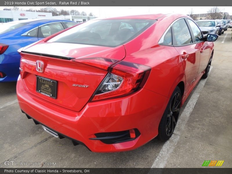 Rallye Red / Black 2019 Honda Civic Sport Sedan