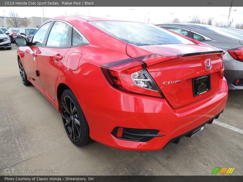 Rallye Red / Black 2019 Honda Civic Sport Sedan
