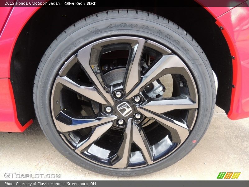Rallye Red / Black 2019 Honda Civic Sport Sedan
