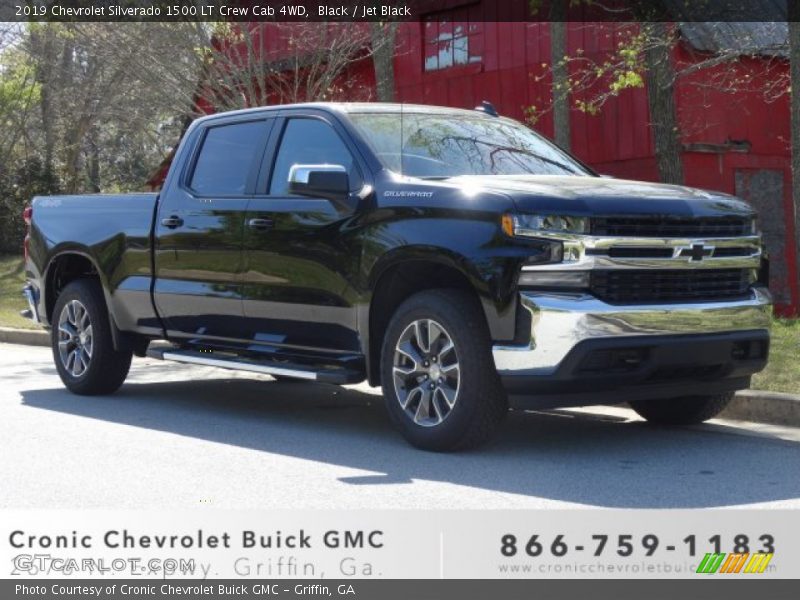 Black / Jet Black 2019 Chevrolet Silverado 1500 LT Crew Cab 4WD