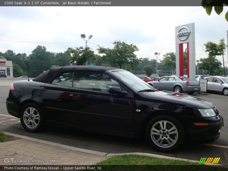 Jet Black Metallic / Parchment 2006 Saab 9-3 2.0T Convertible
