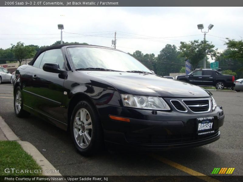 Jet Black Metallic / Parchment 2006 Saab 9-3 2.0T Convertible