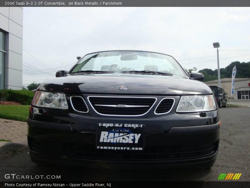 Jet Black Metallic / Parchment 2006 Saab 9-3 2.0T Convertible