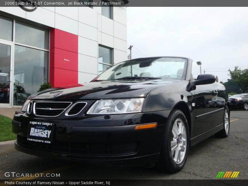 Jet Black Metallic / Parchment 2006 Saab 9-3 2.0T Convertible