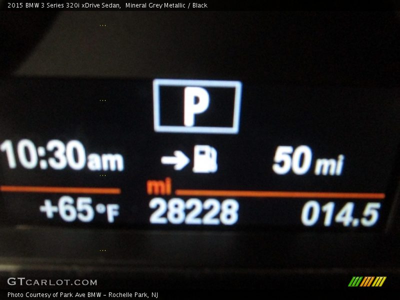 Mineral Grey Metallic / Black 2015 BMW 3 Series 320i xDrive Sedan