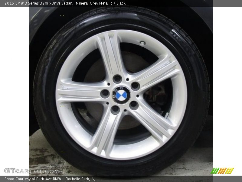 Mineral Grey Metallic / Black 2015 BMW 3 Series 320i xDrive Sedan