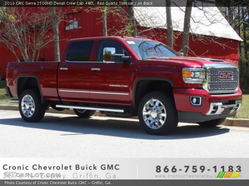 Red Quartz Tintcoat / Jet Black 2019 GMC Sierra 2500HD Denali Crew Cab 4WD