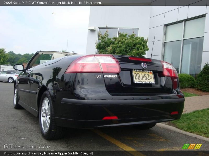 Jet Black Metallic / Parchment 2006 Saab 9-3 2.0T Convertible