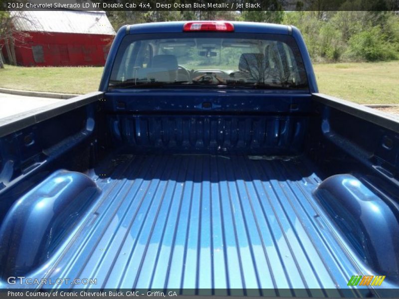 Deep Ocean Blue Metallic / Jet Black 2019 Chevrolet Silverado LD WT Double Cab 4x4