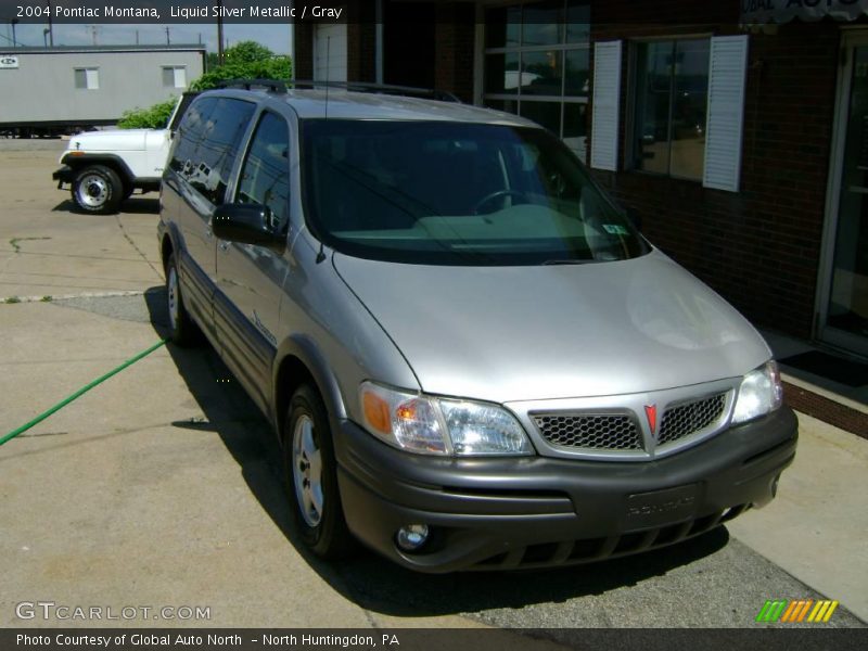 Liquid Silver Metallic / Gray 2004 Pontiac Montana