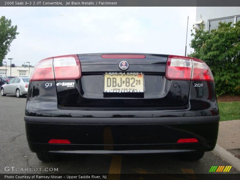 Jet Black Metallic / Parchment 2006 Saab 9-3 2.0T Convertible