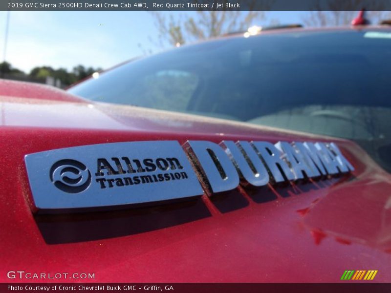 Red Quartz Tintcoat / Jet Black 2019 GMC Sierra 2500HD Denali Crew Cab 4WD