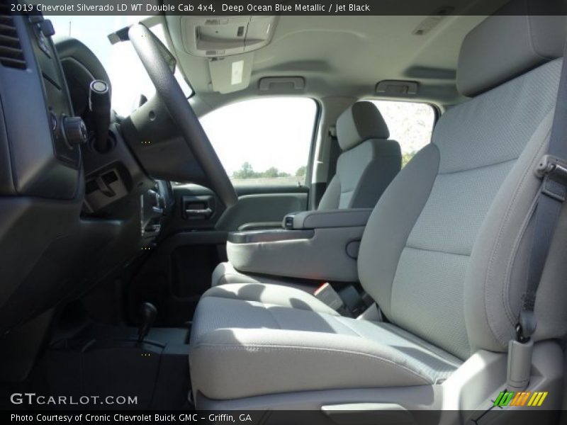 Deep Ocean Blue Metallic / Jet Black 2019 Chevrolet Silverado LD WT Double Cab 4x4