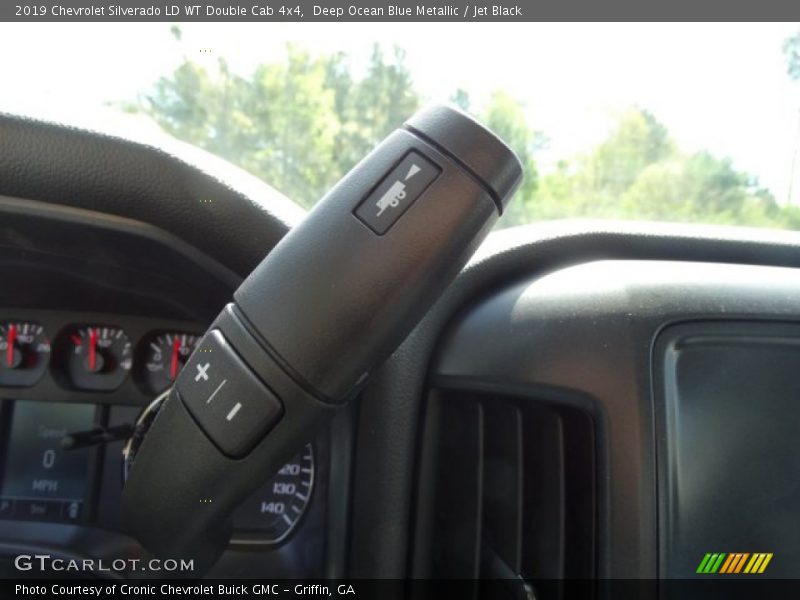 Deep Ocean Blue Metallic / Jet Black 2019 Chevrolet Silverado LD WT Double Cab 4x4