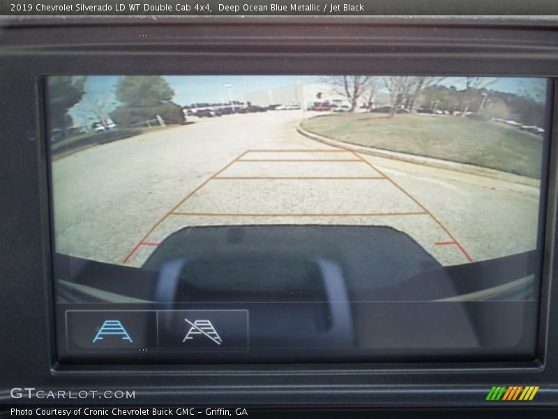 Deep Ocean Blue Metallic / Jet Black 2019 Chevrolet Silverado LD WT Double Cab 4x4