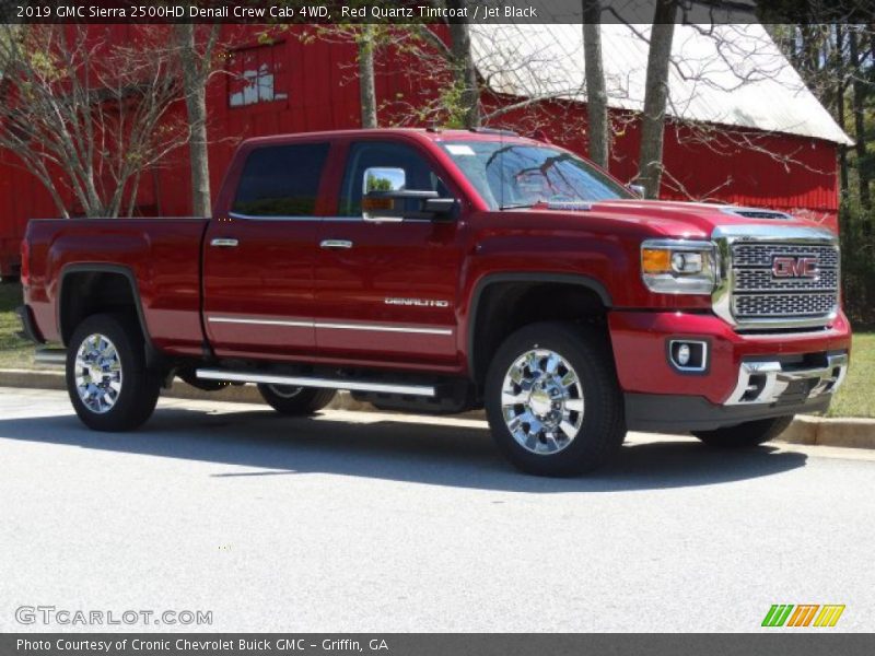 Red Quartz Tintcoat / Jet Black 2019 GMC Sierra 2500HD Denali Crew Cab 4WD