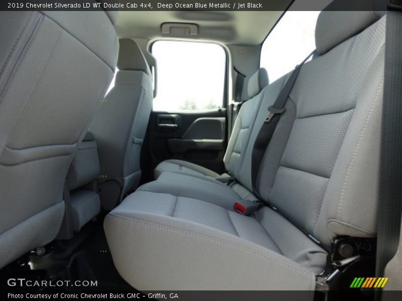 Deep Ocean Blue Metallic / Jet Black 2019 Chevrolet Silverado LD WT Double Cab 4x4