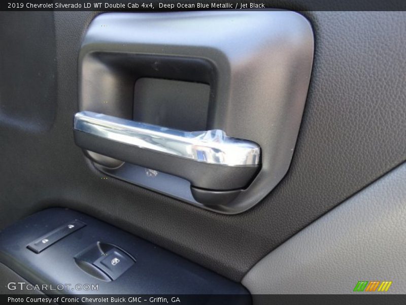 Deep Ocean Blue Metallic / Jet Black 2019 Chevrolet Silverado LD WT Double Cab 4x4