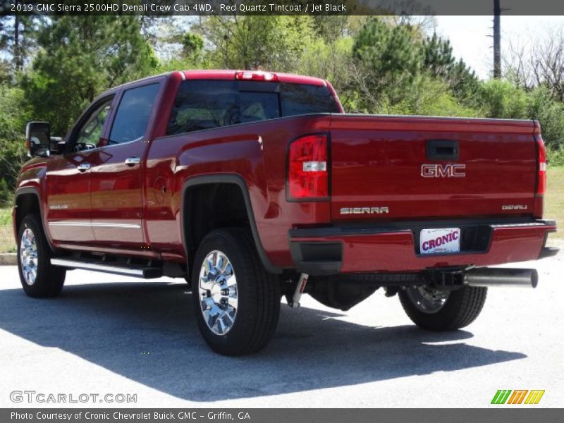 Red Quartz Tintcoat / Jet Black 2019 GMC Sierra 2500HD Denali Crew Cab 4WD