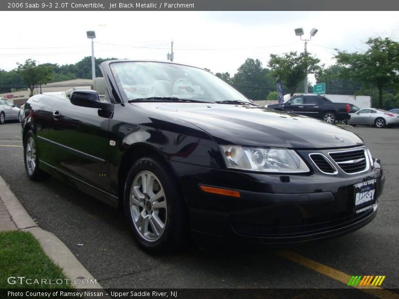 Jet Black Metallic / Parchment 2006 Saab 9-3 2.0T Convertible