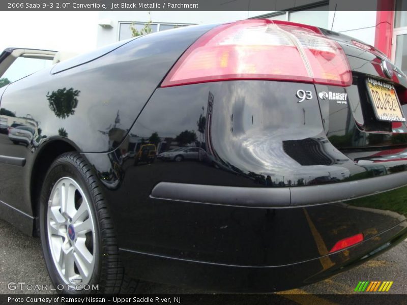 Jet Black Metallic / Parchment 2006 Saab 9-3 2.0T Convertible