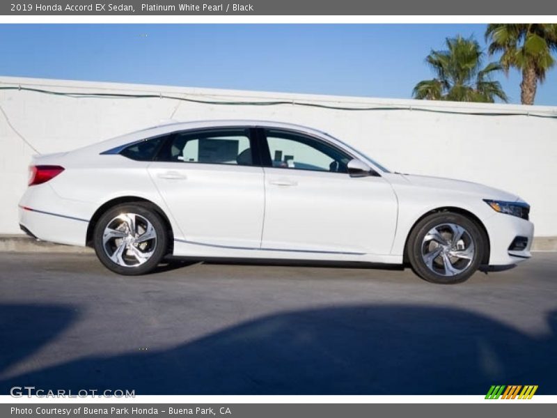 Platinum White Pearl / Black 2019 Honda Accord EX Sedan