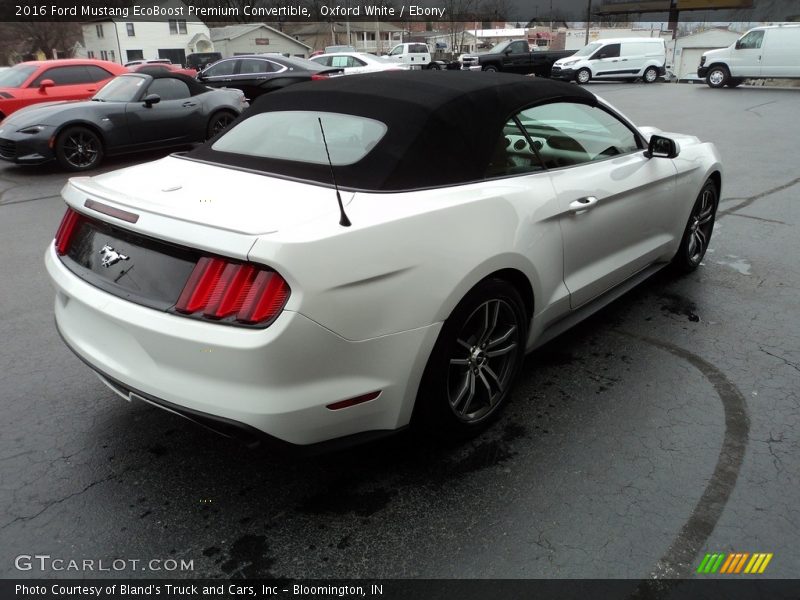 Oxford White / Ebony 2016 Ford Mustang EcoBoost Premium Convertible