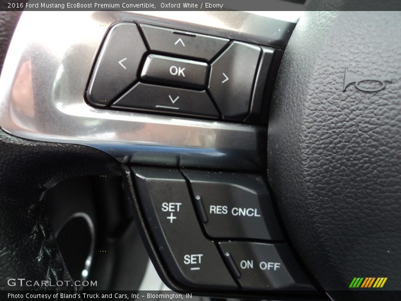 Oxford White / Ebony 2016 Ford Mustang EcoBoost Premium Convertible