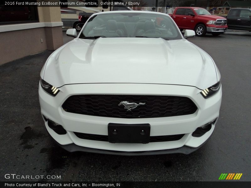 Oxford White / Ebony 2016 Ford Mustang EcoBoost Premium Convertible