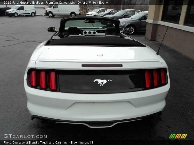 Oxford White / Ebony 2016 Ford Mustang EcoBoost Premium Convertible