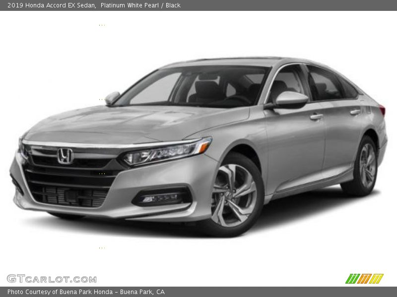 Platinum White Pearl / Black 2019 Honda Accord EX Sedan