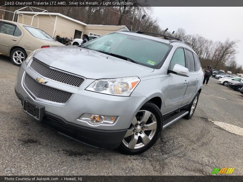 Silver Ice Metallic / Light Gray/Ebony 2012 Chevrolet Traverse LTZ AWD