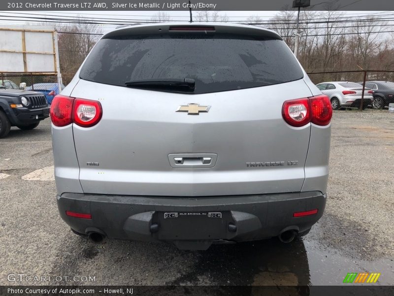 Silver Ice Metallic / Light Gray/Ebony 2012 Chevrolet Traverse LTZ AWD
