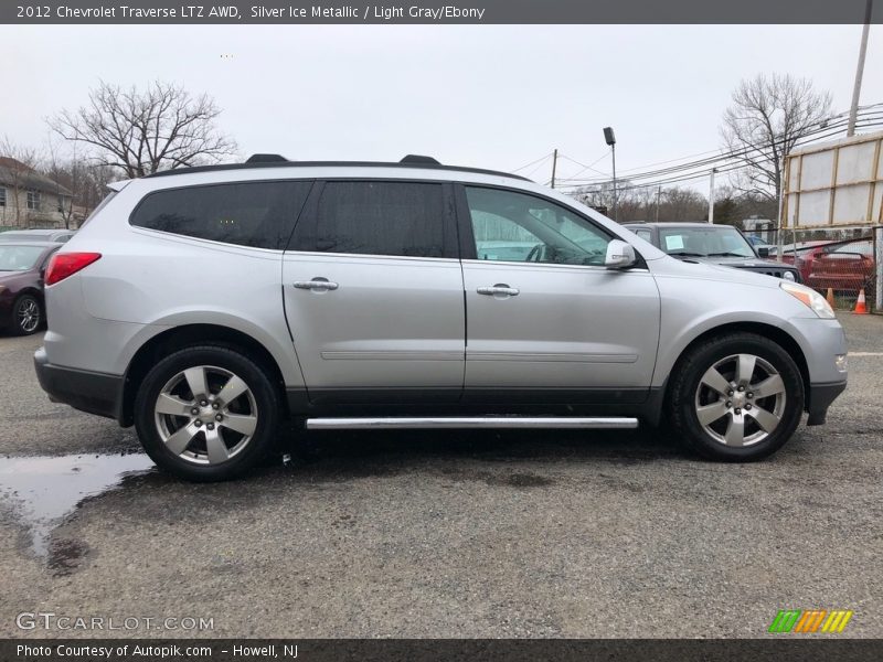 Silver Ice Metallic / Light Gray/Ebony 2012 Chevrolet Traverse LTZ AWD
