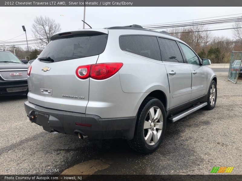 Silver Ice Metallic / Light Gray/Ebony 2012 Chevrolet Traverse LTZ AWD