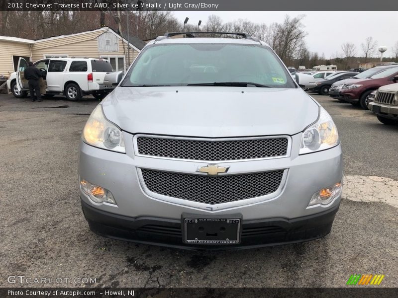 Silver Ice Metallic / Light Gray/Ebony 2012 Chevrolet Traverse LTZ AWD