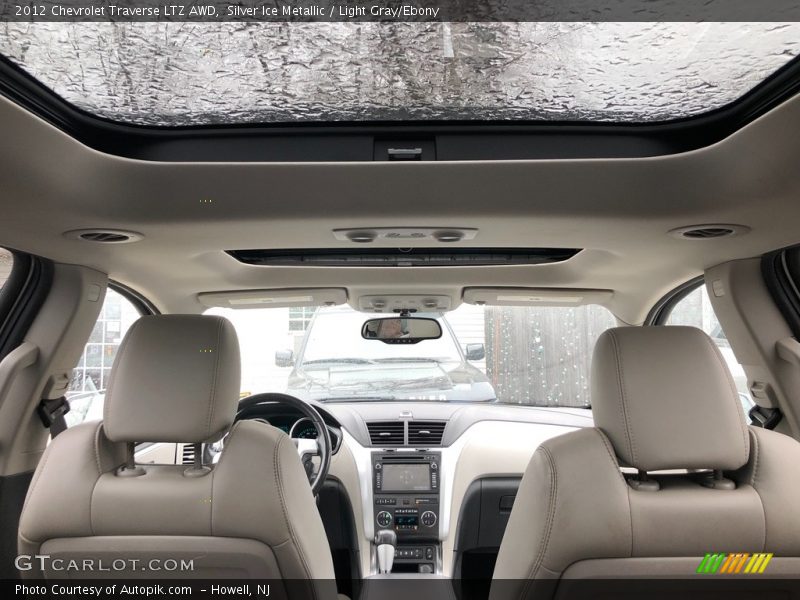 Silver Ice Metallic / Light Gray/Ebony 2012 Chevrolet Traverse LTZ AWD