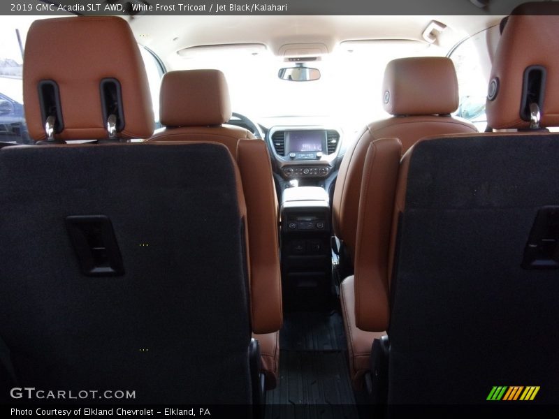 White Frost Tricoat / Jet Black/Kalahari 2019 GMC Acadia SLT AWD