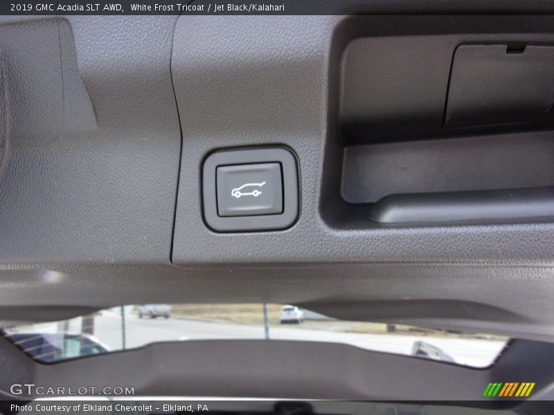 White Frost Tricoat / Jet Black/Kalahari 2019 GMC Acadia SLT AWD