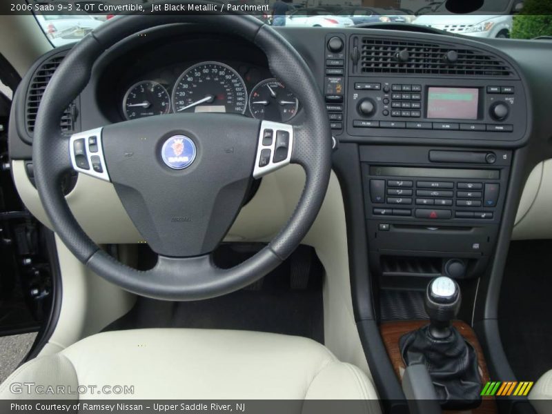 Jet Black Metallic / Parchment 2006 Saab 9-3 2.0T Convertible